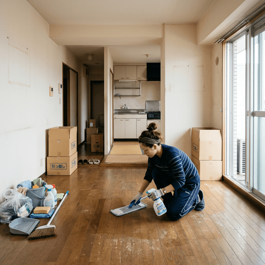 退去前の室内清掃の重要性、ハウスクリーニングをすることで退去費用を安くできる場合があります。退去費用についてのご相談はdream corporation便利屋へお気軽にご連絡ください。　050−1724−2020 宮城県仙台市